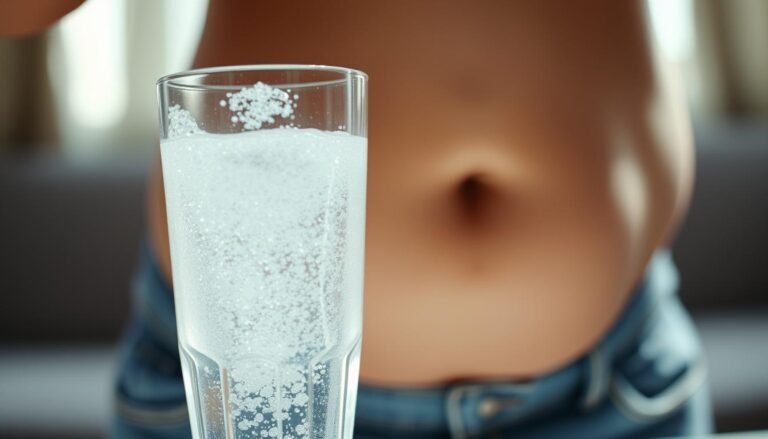 água com gás e inchaço abdominal