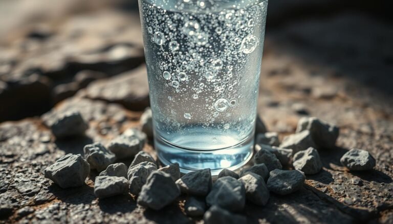 Água com gás e pedras nos rins