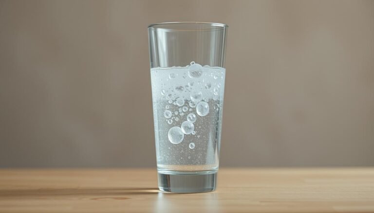 água com gás e estômago