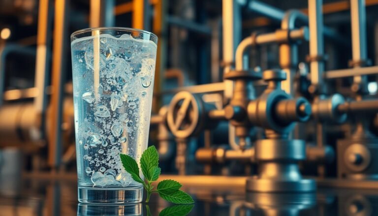 água com gás natural e industrial
