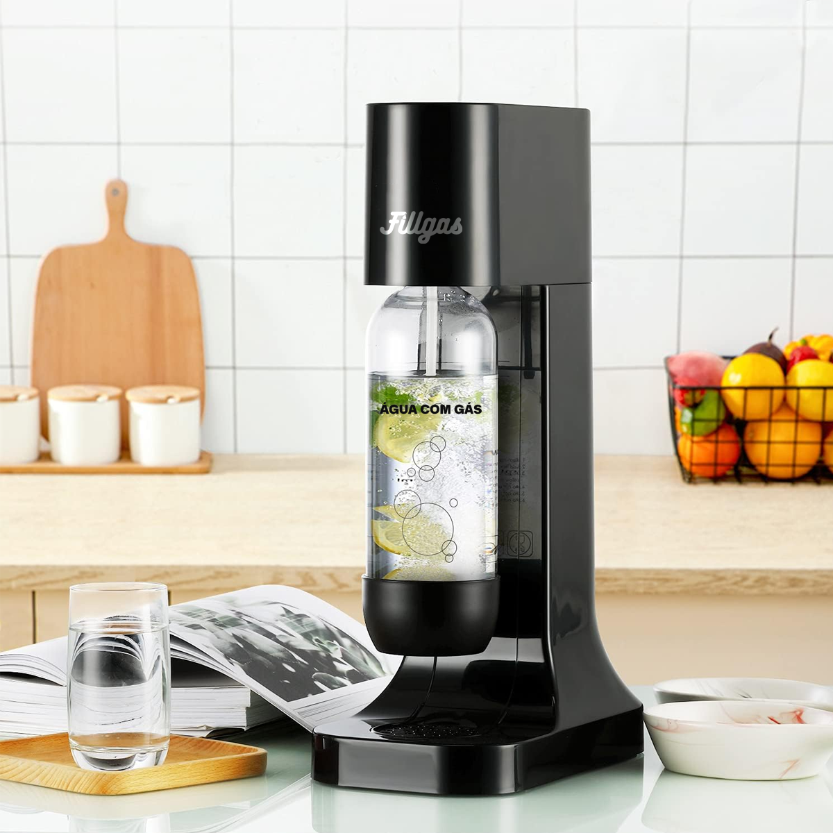 máquina de água com gás